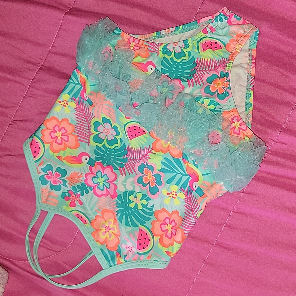 Girl's One Piece Bathing Suit 4t